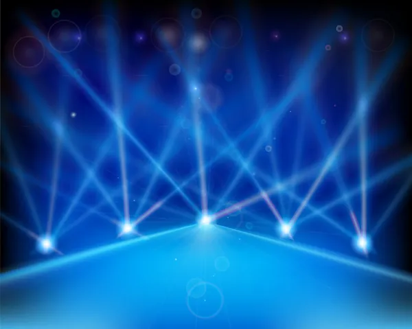 Laser effect of Stage. — Stock Vector