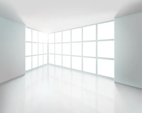 Intérieur blanc vide — Image vectorielle