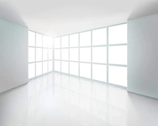 Interior blanco vacío — Vector de stock