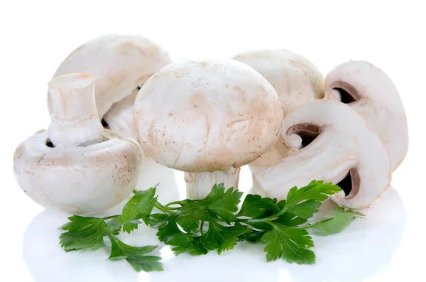 Cogumelo de champignon e salsa — Fotografia de Stock