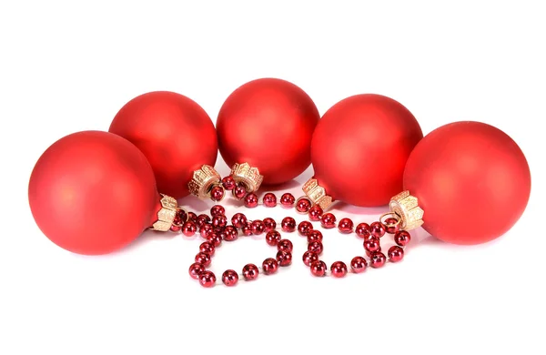 Decoração de bolas para Ano Novo e Natal — Fotografia de Stock