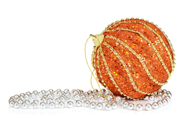 新年とクリスマスのためのボールの装飾 — ストック写真
