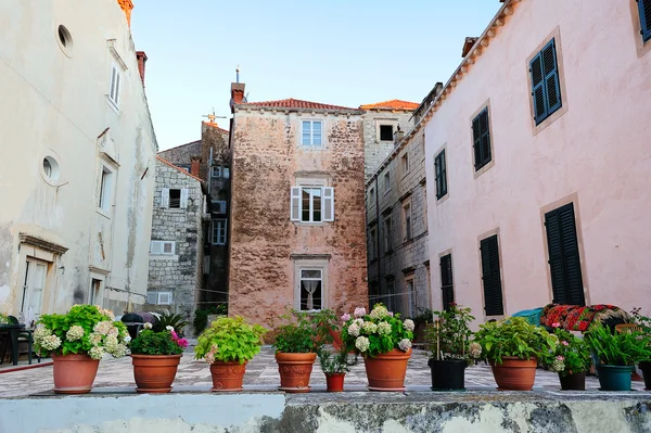 Casas antigas de Dubrovnik — Fotografia de Stock