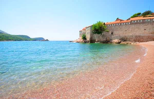 Pulau Sveti Stefan di Montenegro — Stok Foto