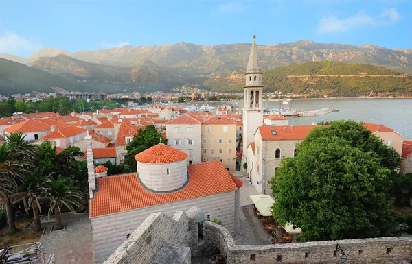 Montenegrói régi város budva — Stock Fotó