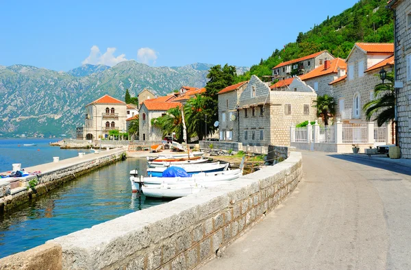 Small town of Perast in Montenegro — Stock Photo, Image