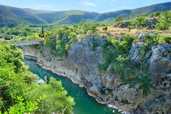 Kanjonen i floden Mora? en — Stockfoto