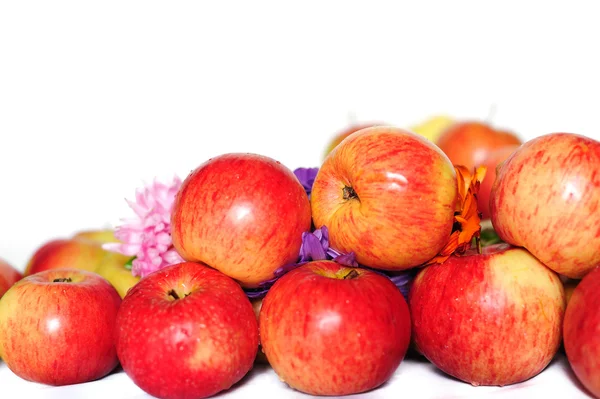Apples and flowers — Stock Photo, Image