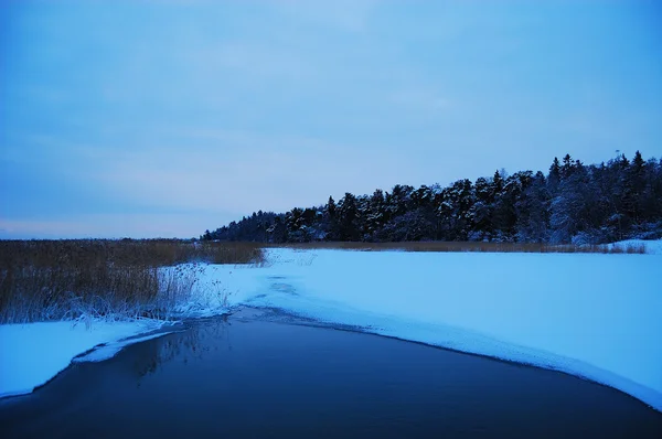 凍った湖 — ストック写真
