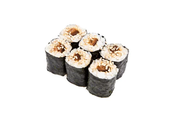 Rollos de sushi Maki con champiñones shiitake — Foto de Stock