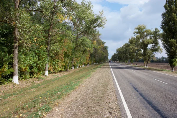 stock image The road in an agricultural area