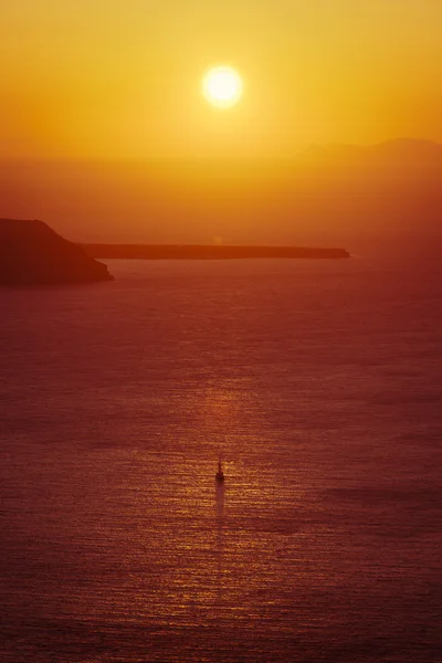 Pôr-do-sol santorini — Fotografia de Stock