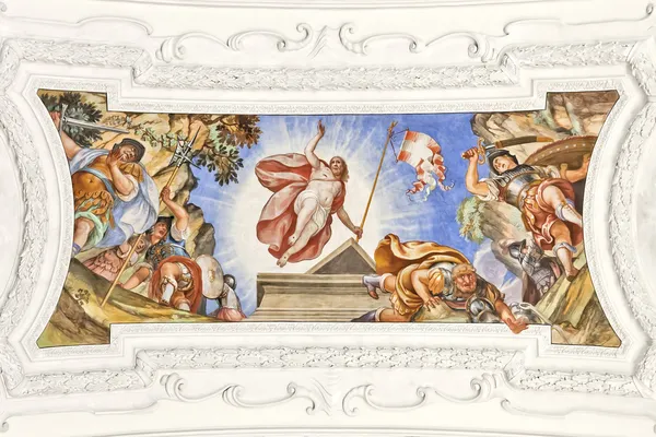 Benediktbeuern fresco — Fotografia de Stock