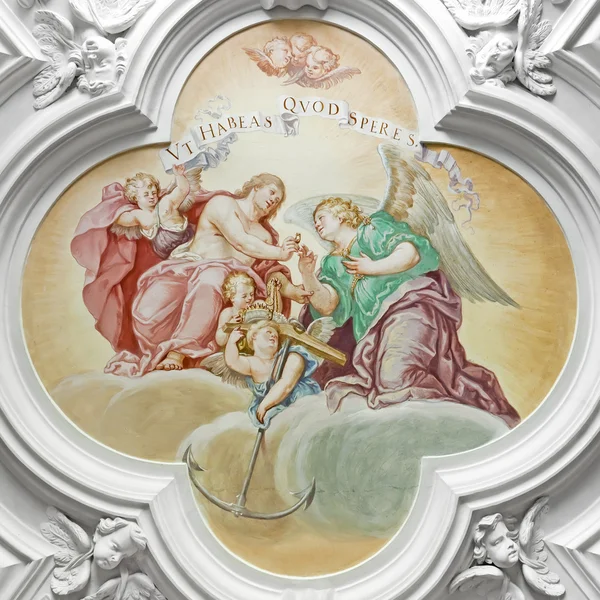 Benediktbeuern fresco — Foto de Stock
