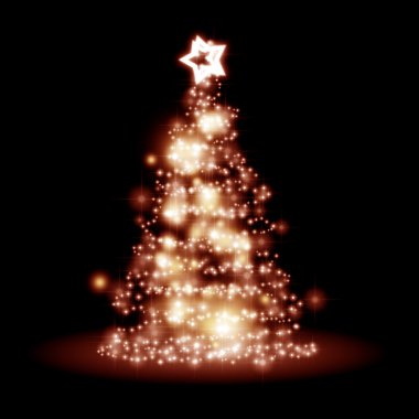 Tree of light clipart