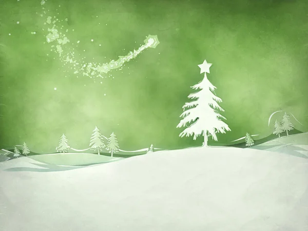 Zielony Boże Narodzenie — Zdjęcie stockowe