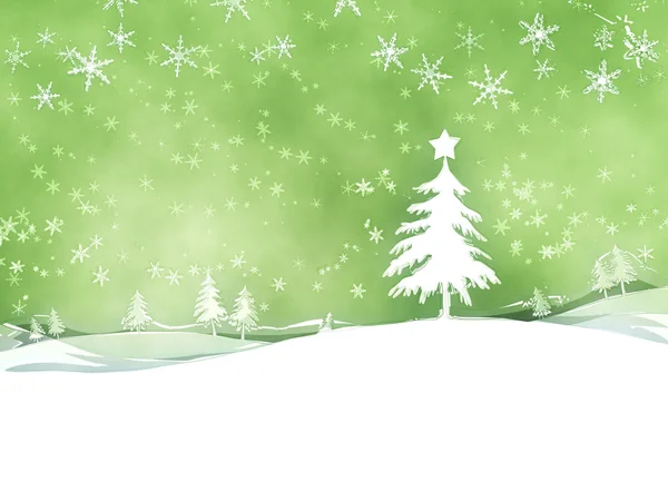 Zielony Boże Narodzenie — Zdjęcie stockowe