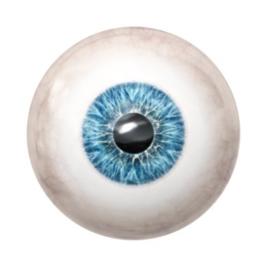 Eye ball blue clipart