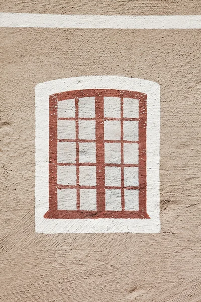 Painted window — Stock Photo, Image