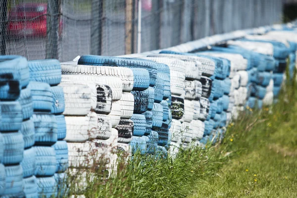 Tires as a fence — Stock Photo, Image