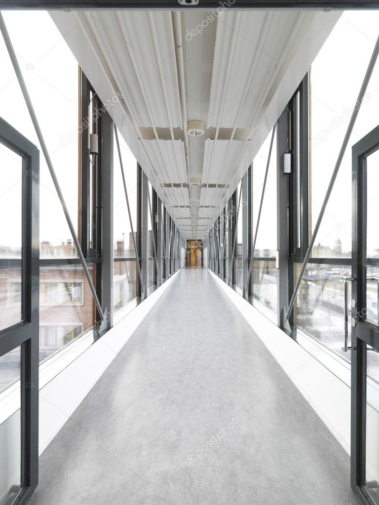Glass corridor