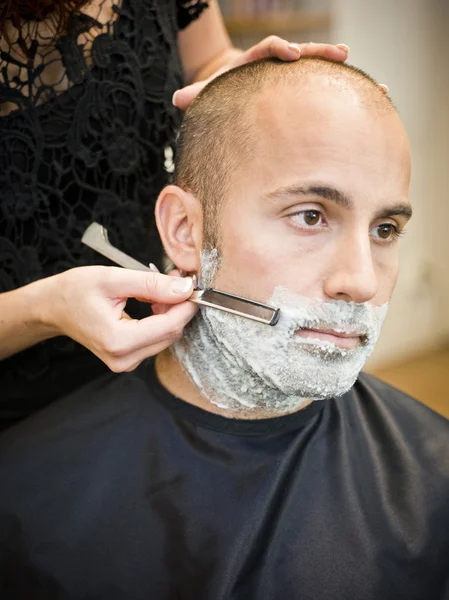 Shaving situation — Stock Photo, Image