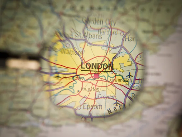 O mapa de Londres — Fotografia de Stock