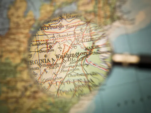 O mapa de Washington — Fotografia de Stock