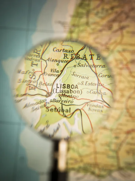 Lisboa карта — стокове фото