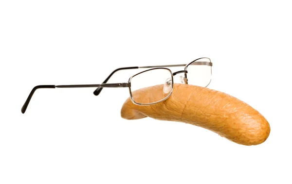 Salchicha con gafas —  Fotos de Stock