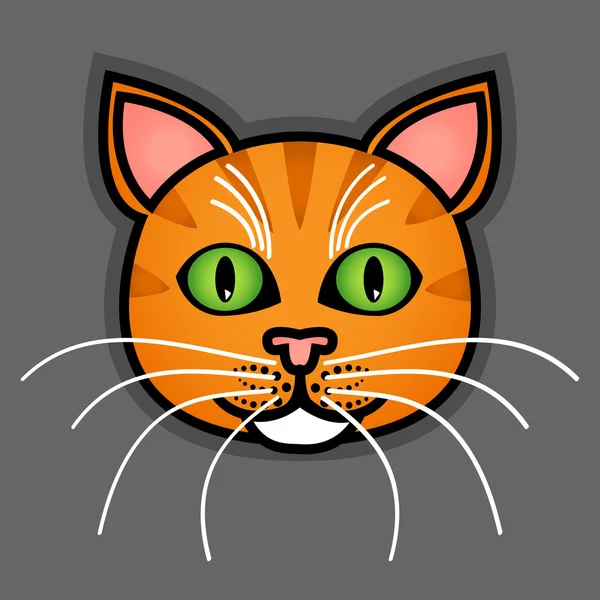 Cartoon orange cat — Stock Vector