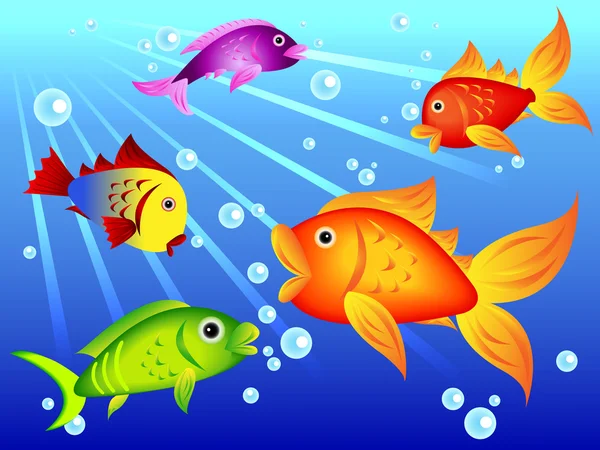 Fun colorful fish — Stock Vector