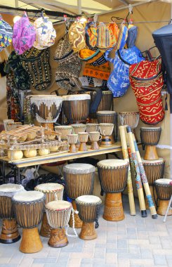 Djembe and african craft clipart
