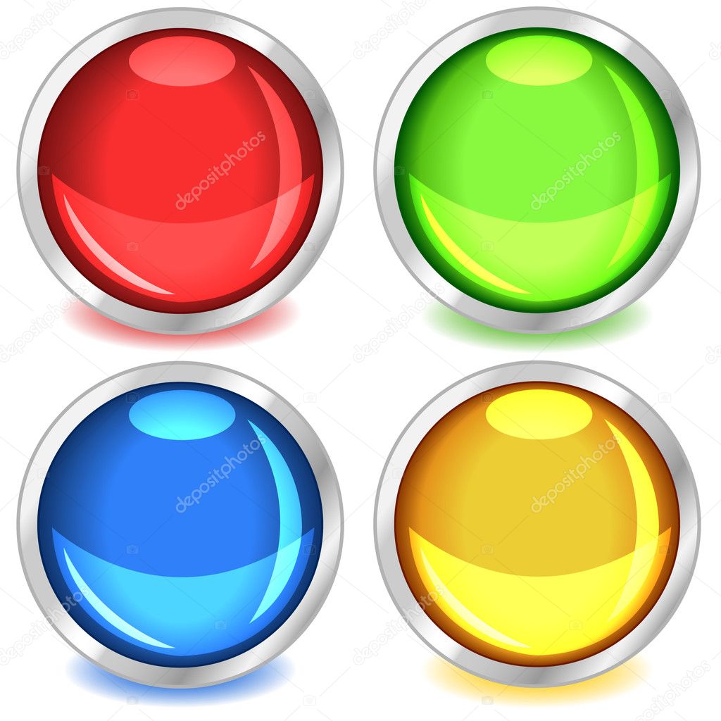 Colorful glossy buttons