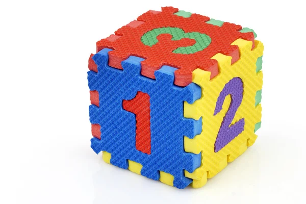 Куб весёлых чисел — стоковое фото