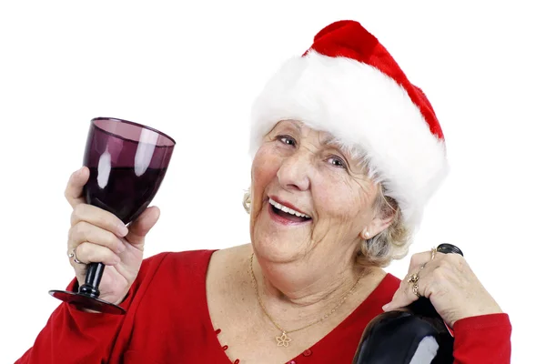 Mormor gör en toast — Stockfoto