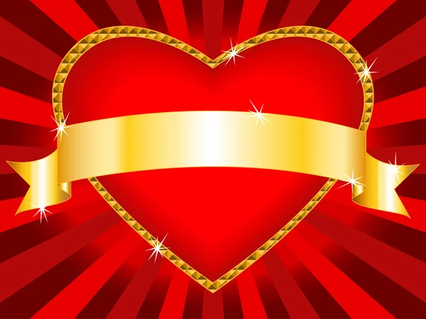 Сердцебиение Валентины — стоковый вектор
