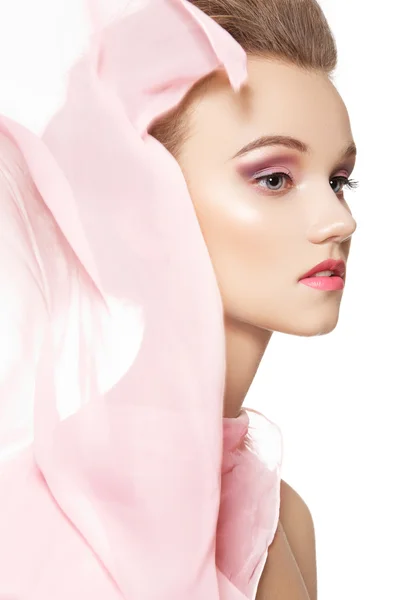 Beauty, Make-up & Accessoires. schönen romantischen Stil der hübschen Mädchen — Stockfoto