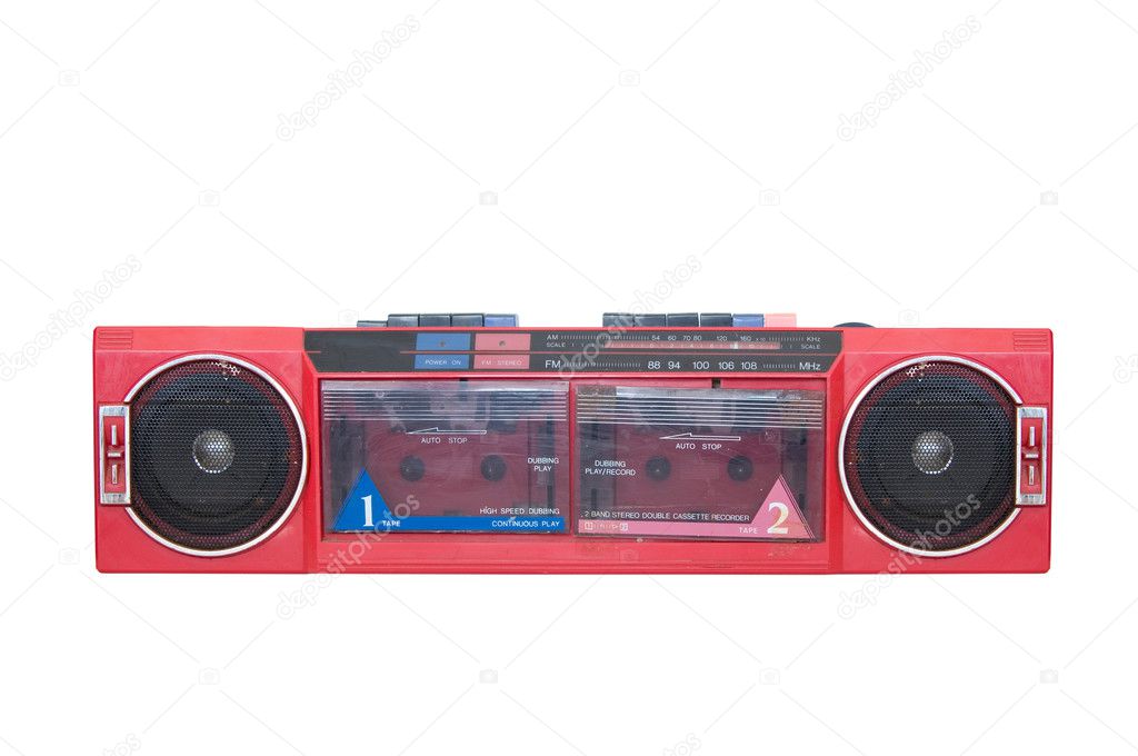 Old portable cassette player