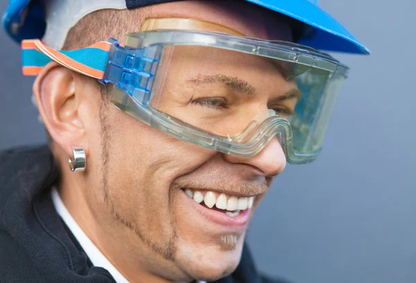 Laughing worker — Stock Photo, Image