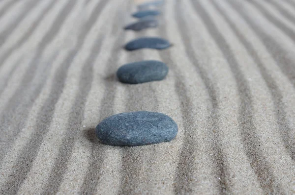 Line with stones — Stock Photo, Image