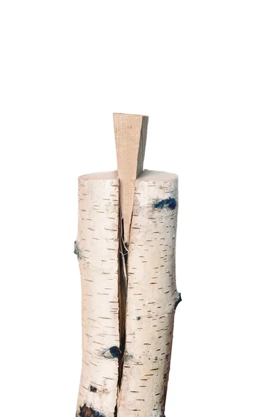 Zeppa di spaccatura in legno — Foto Stock