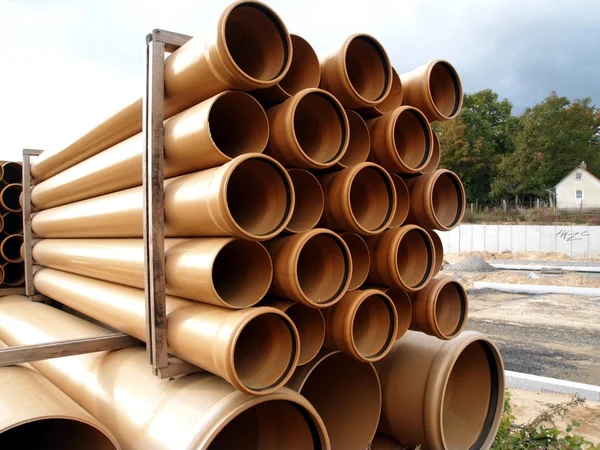 stock image Plastic pipes