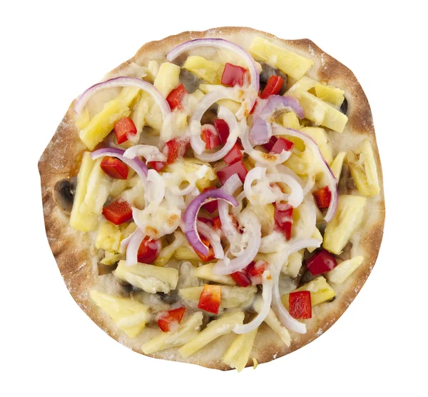 Crispy vegetarian pizza — Stock Photo, Image