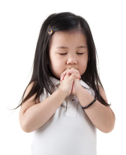 Pregando ragazza — Foto Stock