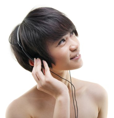 Listening to music clipart