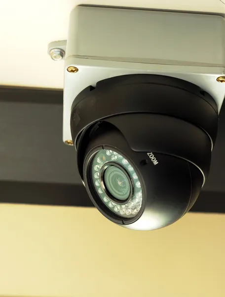 Concetti di telecamere di sicurezza / sorveglianza di sicurezza e rischi — Foto Stock