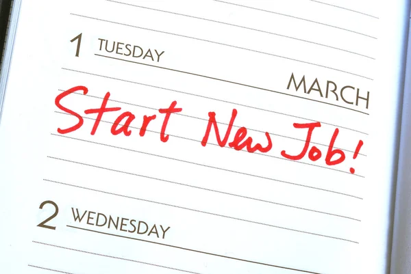 Start een nieuwe baan concepten voor nieuwe werkgelegenheid — Stockfoto