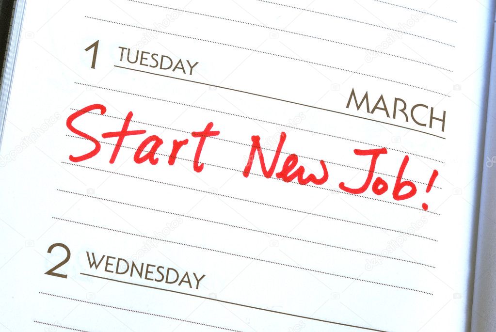 Start a new job concepts of new employment