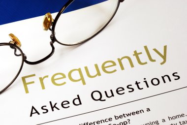 Check out the Frequently Asked Questions (FAQ) section clipart
